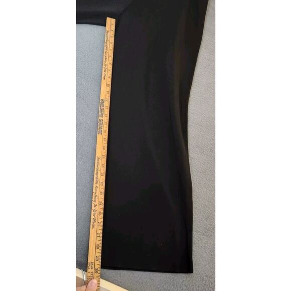 CHICOS Elastic Waist Wide Leg Knit Pants XL (3) Pull On Glitzy Glimmer Black NWT - Picture 3 of 8